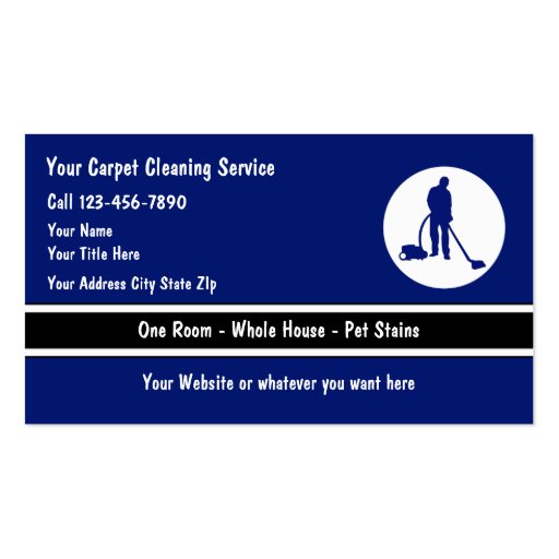 Carpet Floor Cleaning Business Cards