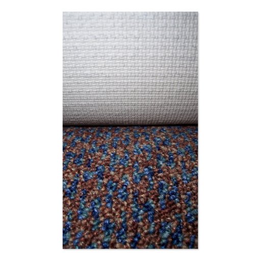 Carpet roll business card templates (back side)