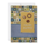 Carpet Tiles and Sprockets 3D Invite