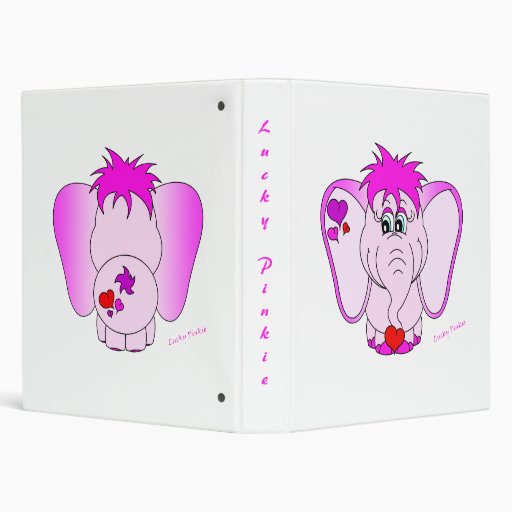 Carpeta afortunada linda del meñique ambos lados
