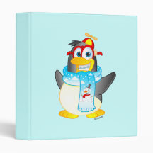 Carpeta de anillo del pingüino del giro excéntrico
