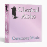 Carpeta de la música para la ceremonia de boda