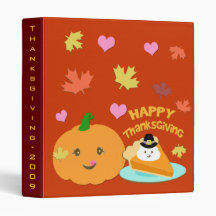 Carpeta del pastel de calabaza del peregrino de la