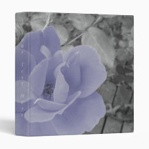 Carpeta floral color de rosa púrpura