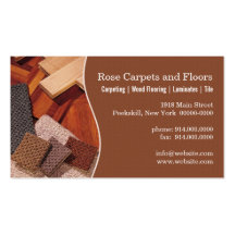 Carpets and Floors Business Card Template