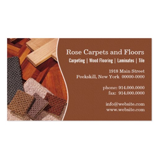 Carpets and Floors Business Card Template