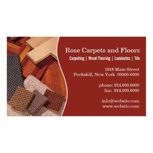 Carpets and Floors Business Cards (front side)