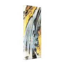 Carps ascending waterfall by Hokusai Gallery Wrap Canvas