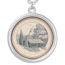 Carr China's WV State Parks Design: Log Cabin Necklaces
