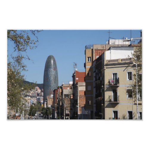 Carrer de Badajoz and Torre Agbar, Barcelona