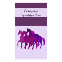 Carrera de caballos plantillas de tarjetas de visita