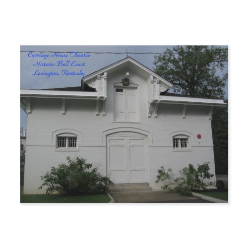 Carriage House Theatre home of Studio Playes postcard