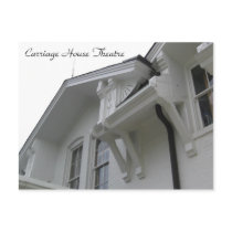 Carriage House Theatre view of architecture style postcards by joannalindsey Carriage House Theatre view of architecture style postcards