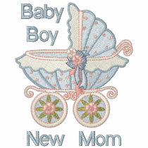 Carriage Mom To Be - Blue
