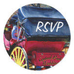 Carriage Ride Central Park Wedding RSVP Stickers