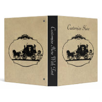 Carriage Ride With Cupid Apparel and Gifts Vinyl Binder