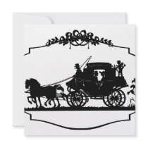 Carriage Ride With Cupid Apparel and Gifts Custom Invites