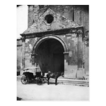 Carriage Waiting before porch of cathedral Postcards