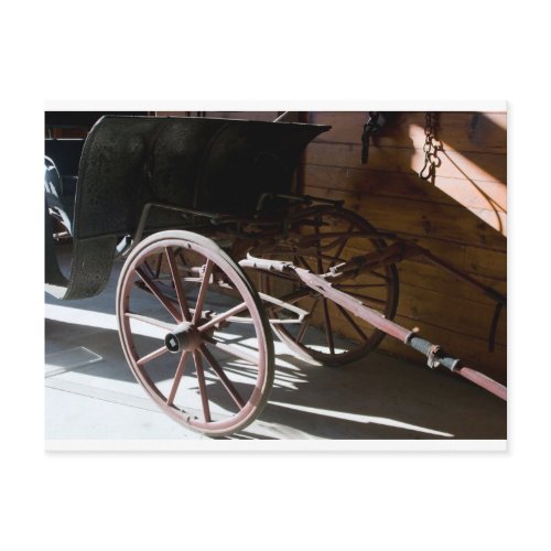 Carriage wheel postcard