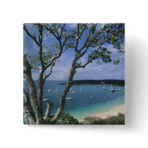 Carribean, Anguilla Island, Road Bay Harbour. Pinback Buttons