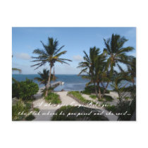 Carribean Ocean View in Belize Save the Date postcards