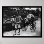 Carrito coreano 1910 del aristócrata poster