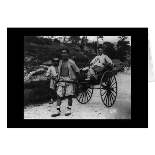 Carrito coreano 1910 del aristócrata tarjeta