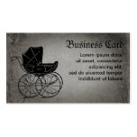 Carro de bebé gótico tarjeta de visita
