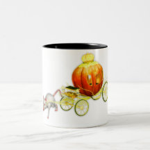 Carro de la calabaza tazas de café