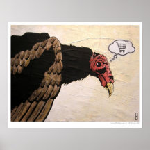 Carro de la compra - buitre de Turquía Posters