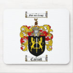 CARROLL FAMILY CREST -  CARROLL COAT OF ARMS mousepads