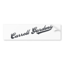Carroll Gardens bumper stickers
