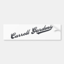 Carroll Gardens Bumper Sticker