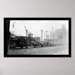 Carros del carbón en Chicago, IL 1909 Posters
