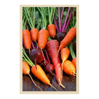 Carrot and Beet Root Print