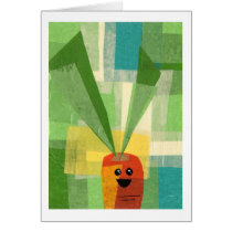 Carrot greeting card cards