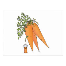 carrot juice post card