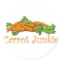 Carrot Junkie stickers by greenbites Carrot Junkie stickers