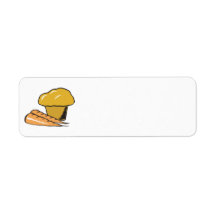carrot muffin return address labels
