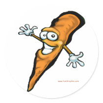 Carrot stickers by FunGraphix Carrot stickers