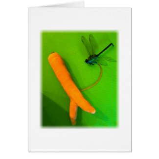 Carrot Walks His Dragon Veggiegiggle Card