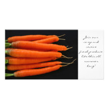 Carrots Fresh from the Garden Photo Cards