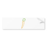carrots icon bumper stickers