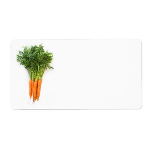 Carrots Label Zazzle