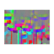"Carrousel"  Geometric Abstract postcards
