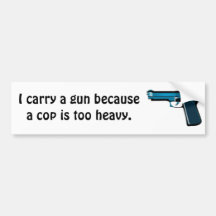 Carry a gun bumper stickers