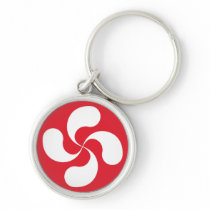 Carry Clés Cross Basque “Lauburu " Keychain