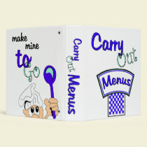 Carry Out Menus Organizer Binder by malibuitalian Carry Out Menus Organizer Binder