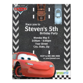 Cars Birthday Invitation Invitations