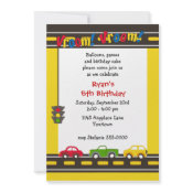Cars Birthday Party Invitation invitation